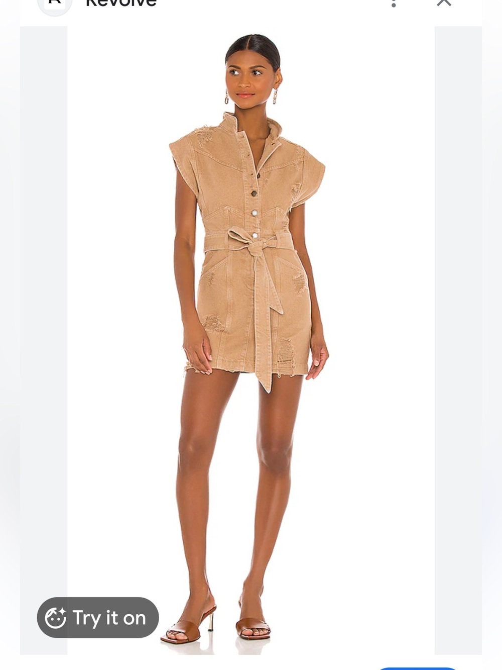 retrofete X REVOLVE Ali dress (S) Camel
